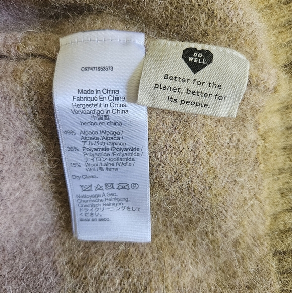 Madewell Otis Space Dye Striped Alpaca Blend Sweater Size S - Picture 5 of 7